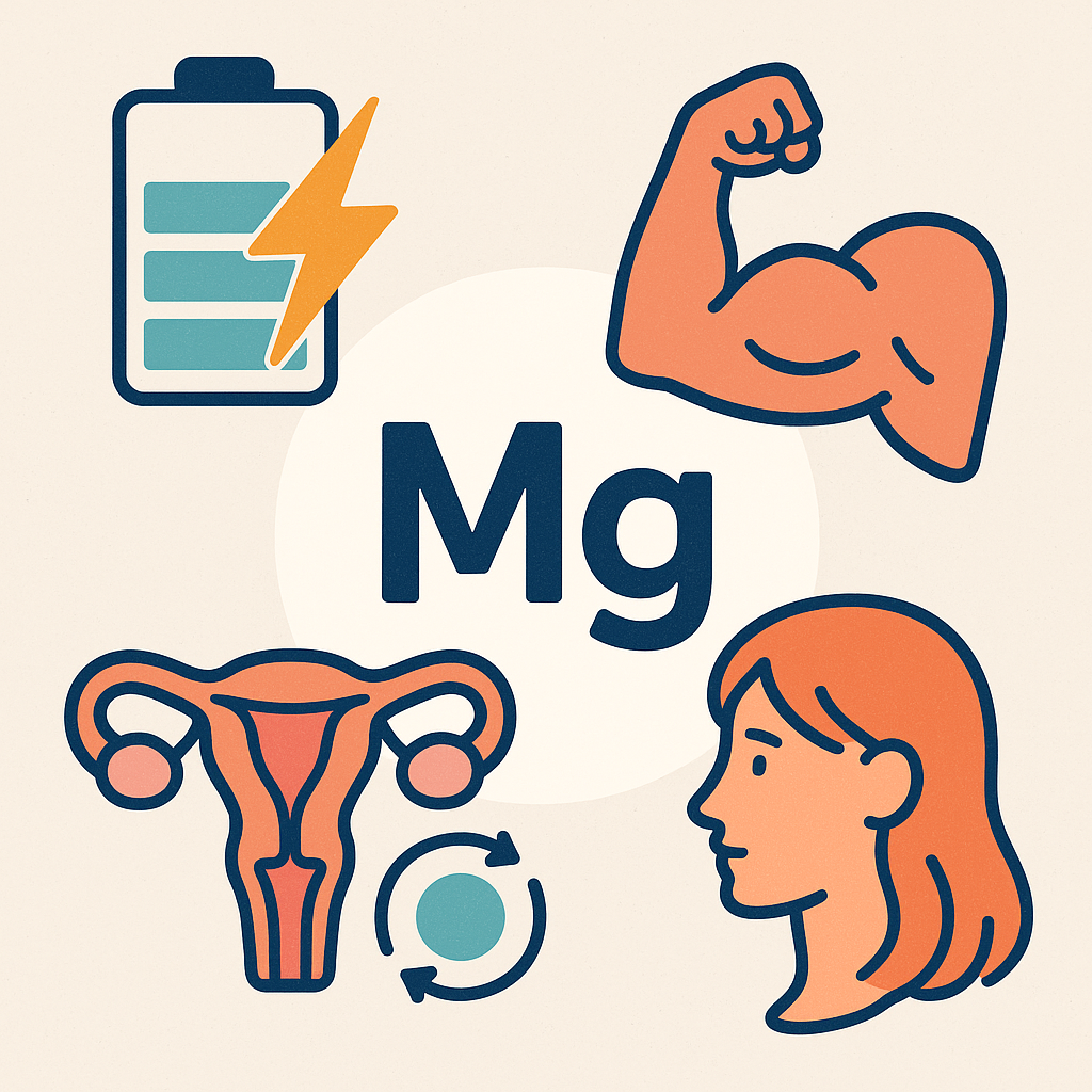 Magnesium – Der unterschätzte Mineralstoff für Energie, Muskeln & Zyklusgesundheit